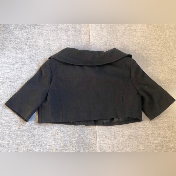 Vintage yet New BEBE black crop bolero short jacket L Large 90s Y2K 2000s - Picture 2 of 3